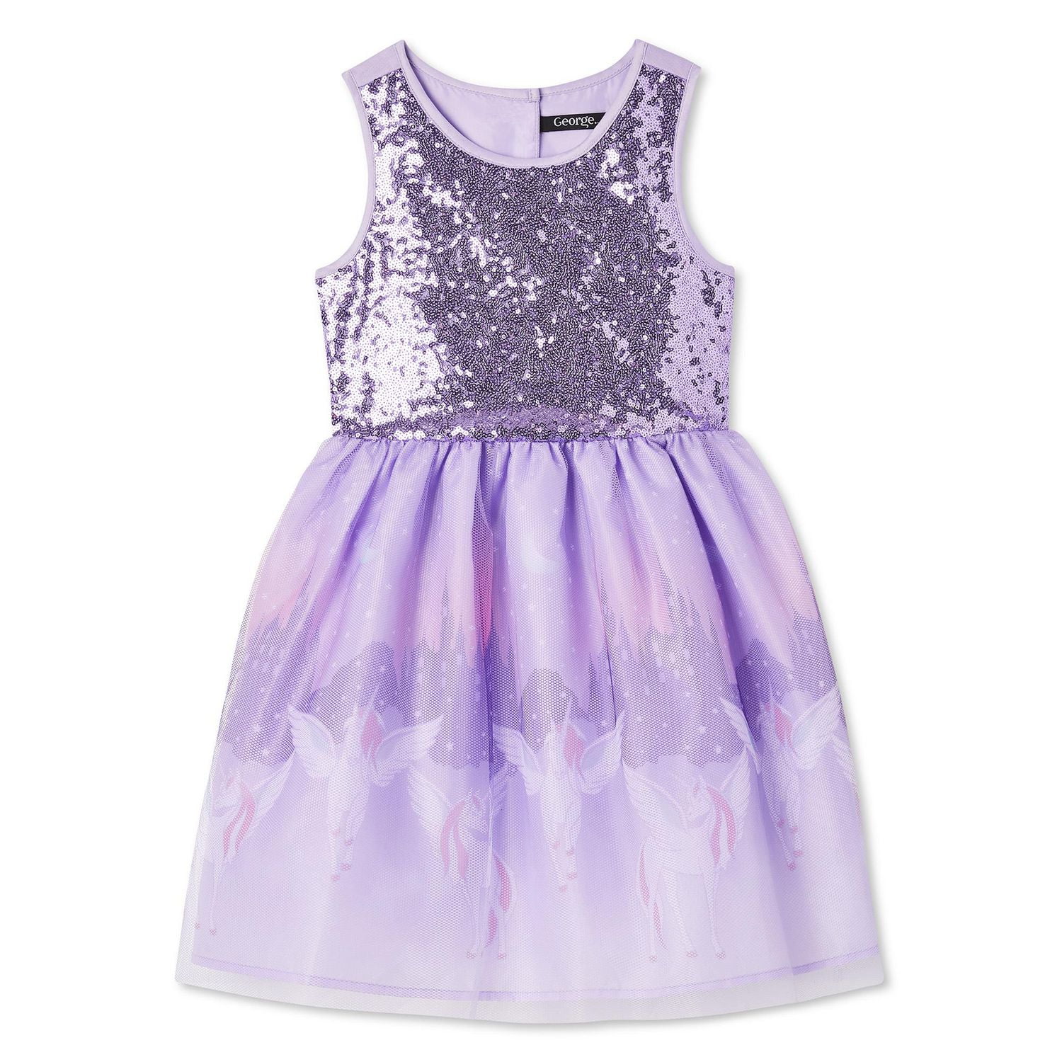 George Girls' Sleeveless Sequin Dress