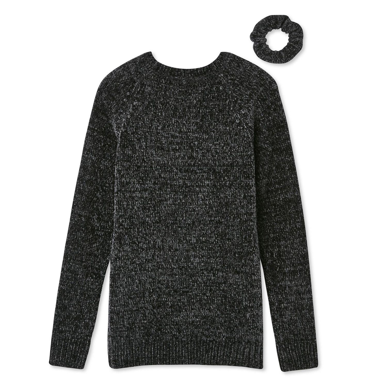 George Girls' Chenille Sweater and Scrunchie 2-Piece Set
