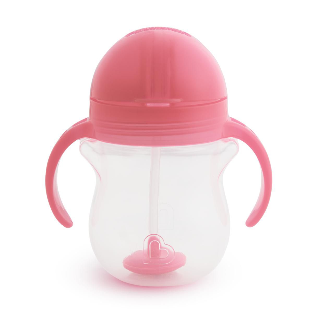 Munchkin Any Angle Click Lock Weighted Straw Trainer Cup, 7oz 