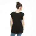 thumbnail image 3 of Paisley Sky Maternity Ruffle Sleeve Knot Tee, 3 of 6