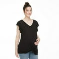 thumbnail image 4 of Paisley Sky Maternity Ruffle Sleeve Knot Tee, 4 of 6