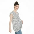 thumbnail image 2 of Paisley Sky Maternity Ruffle Sleeve Knot Tee, 2 of 6