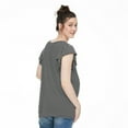 thumbnail image 3 of Paisley Sky Maternity Ruffle Sleeve Knot Tee, 3 of 6