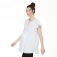 thumbnail image 2 of Paisley Sky Maternity Pintuck Blouse, 2 of 5