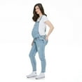 thumbnail image 2 of Paisley Sky Maternity Raw Hem Overall, 2 of 6