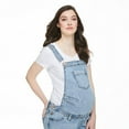 thumbnail image 4 of Paisley Sky Maternity Raw Hem Overall, 4 of 6