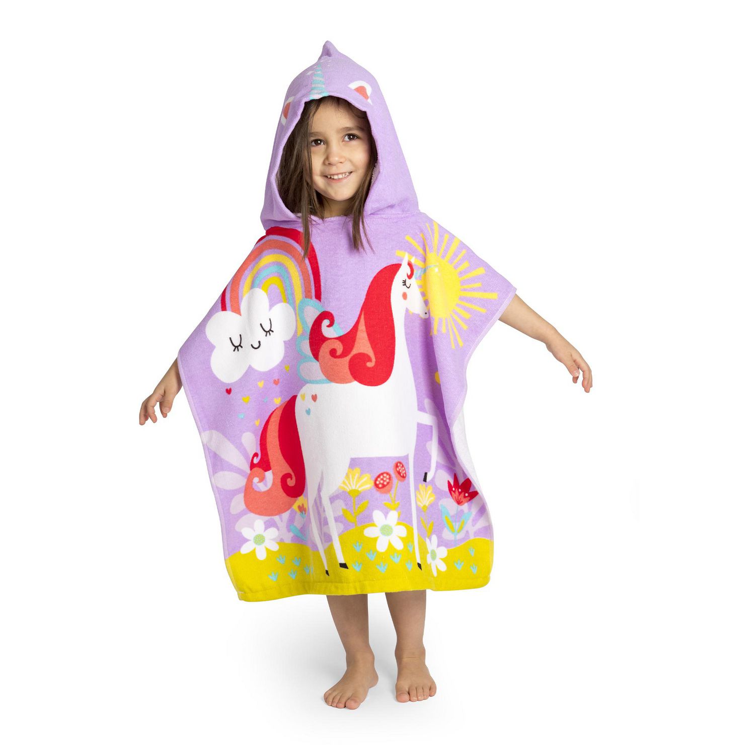 Official PAW Patrol Cotton Pink Blue Hooded Towel Poncho For Girls Boys 