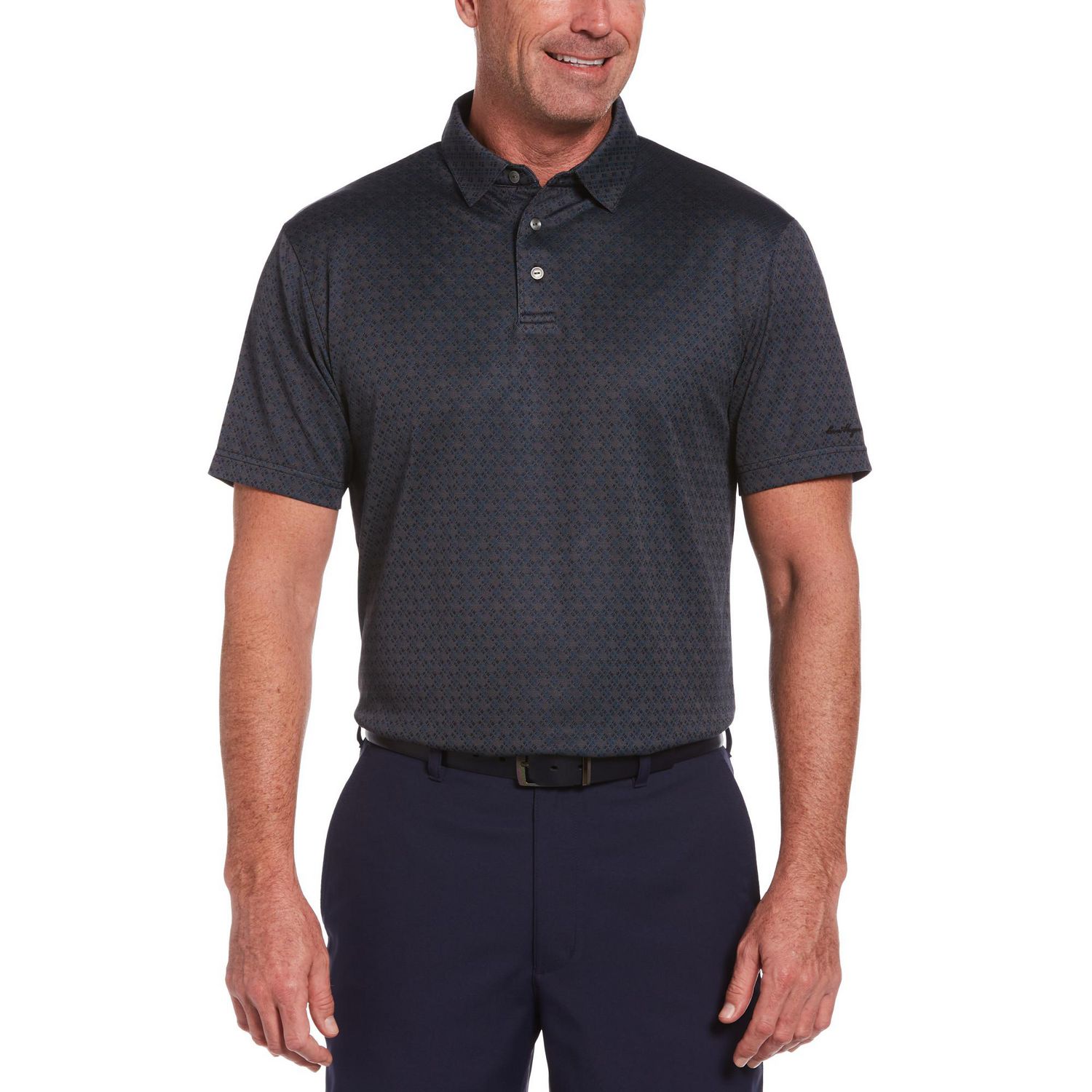 Polo de golf texturé Performance à manches courtes pour hommes