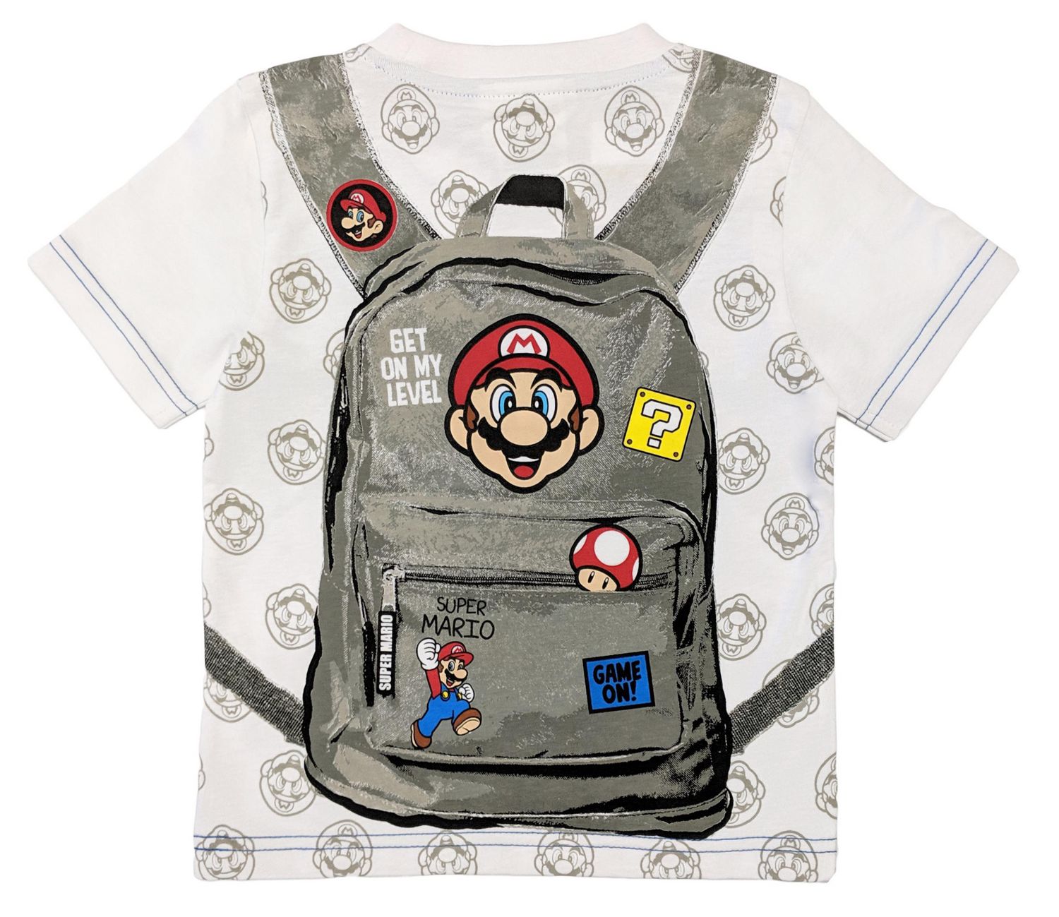 Beige Details about   Toddler Boys' Super Mario Short Sleeve T-Shirt 