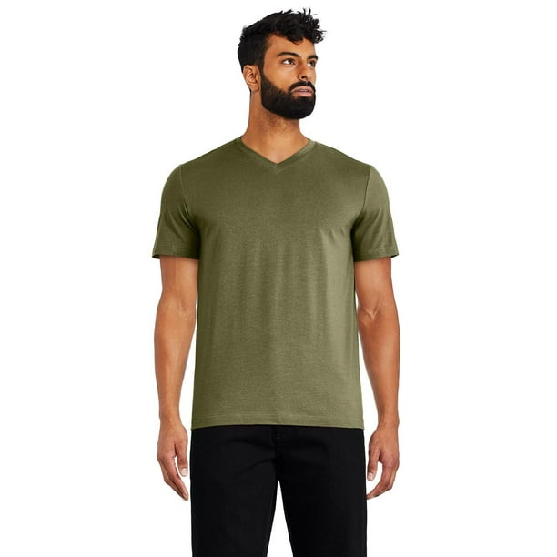 George Men's Stretch V-Neckline Tee - Walmart.ca