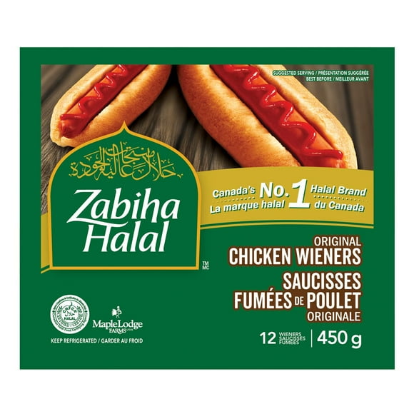 Zabiha Halal Original Chicken Wieners, 450 g