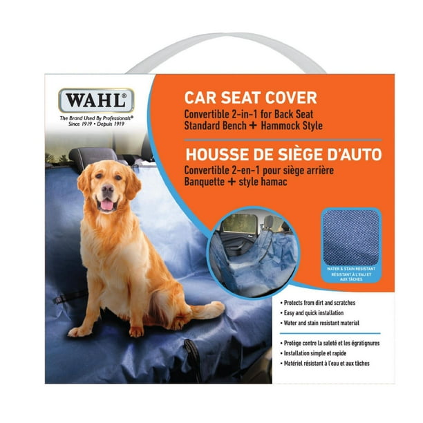 Housse de siège d'auto pour chiens Wahl Protège contre poils