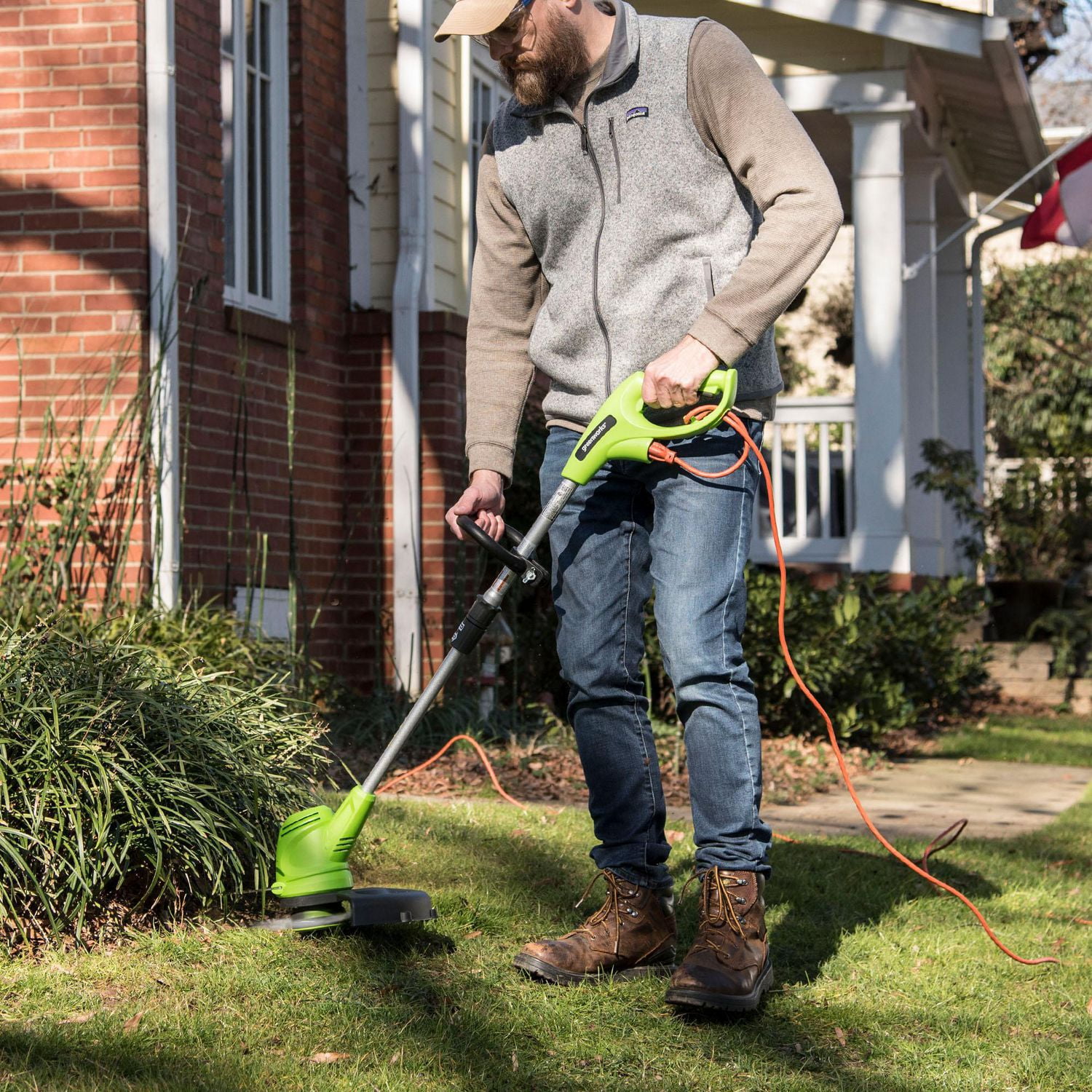 Greenworks grass deals cutter