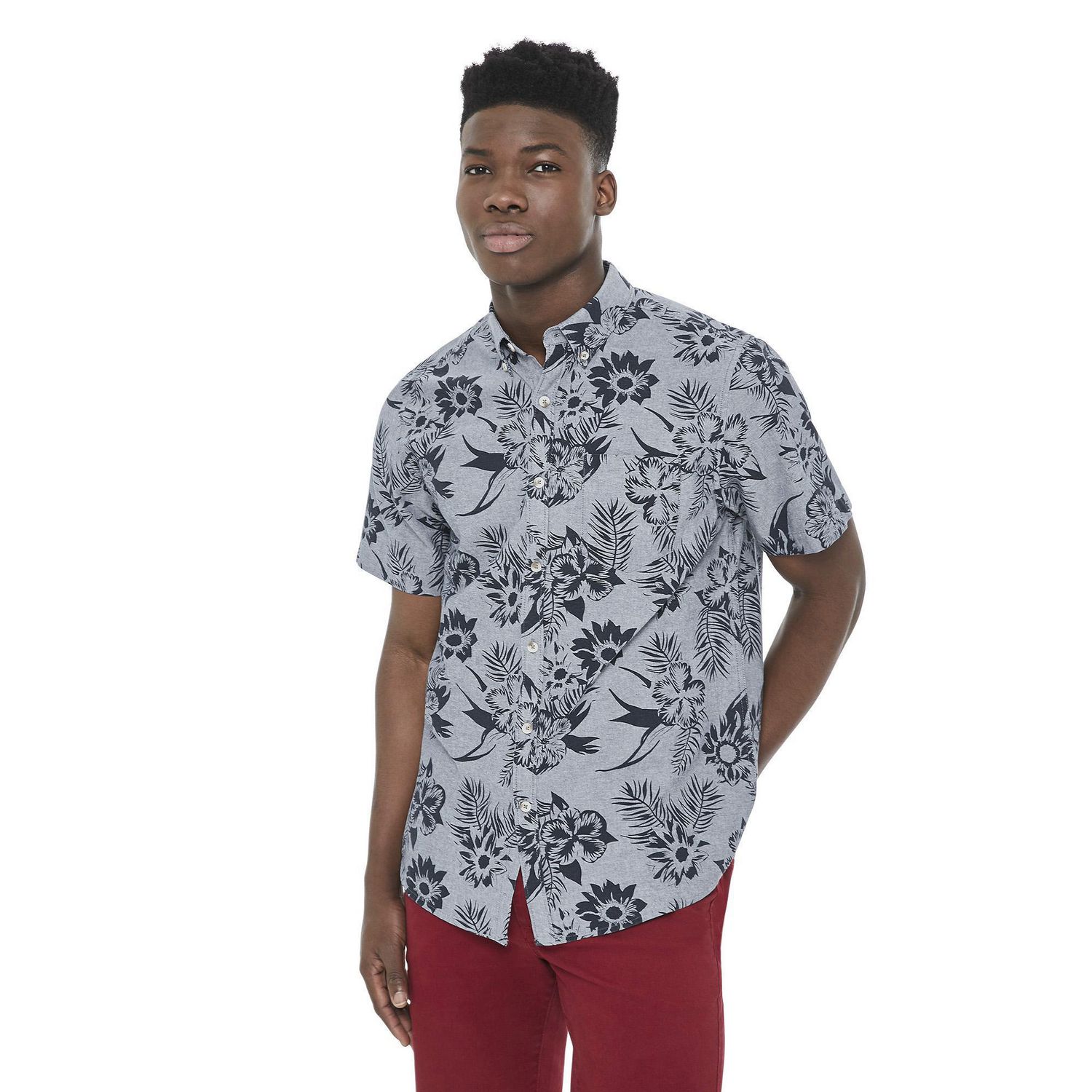 George Men's Textured Chambray Shirt | Walmart Canada