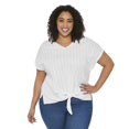 thumbnail image 1 of George Women's Tie Front Blouse, 1 of 6