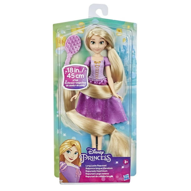 Disney Princess, poupée mannequin Raiponce longue chevelure avec
