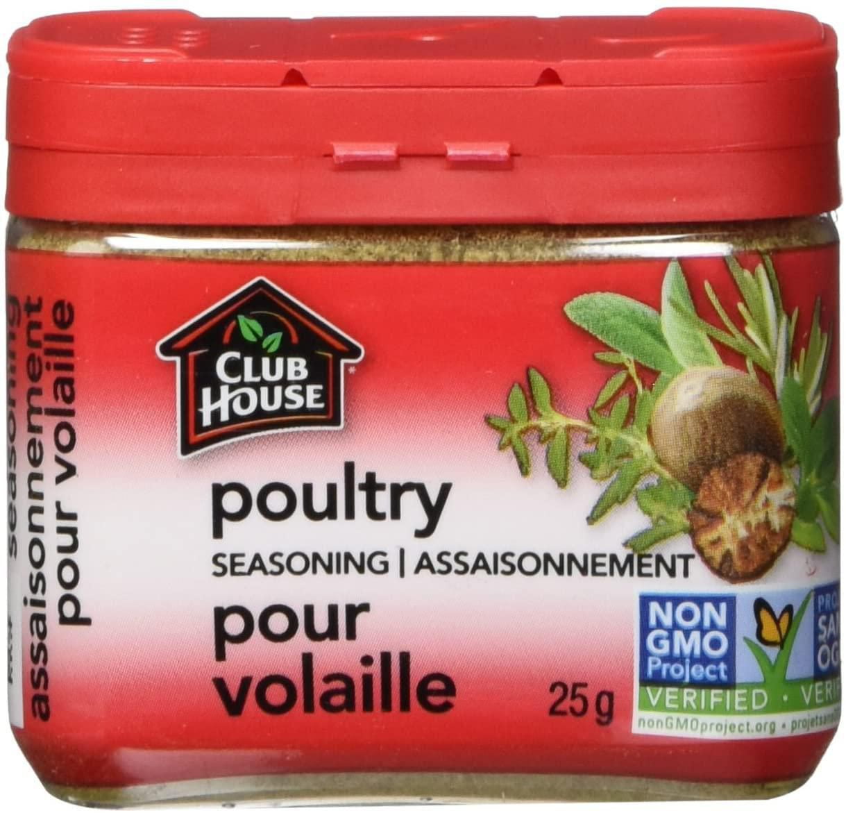 Club House, Poultry Seasoning, 25g Walmart Canada