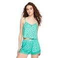 thumbnail image 1 of No Boundaries Women's Cami and Short 2-Piece Set, 1 of 6