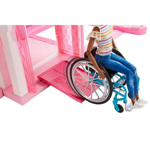 Barbie-Poupée avec fauteuil roulant-Barbie Fashionistas