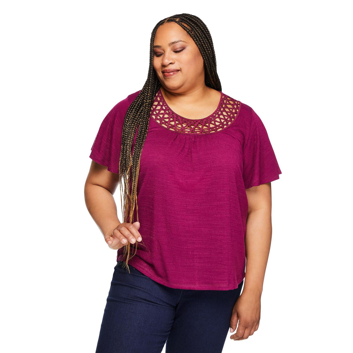 Iyla Plus Women's Crochet Top