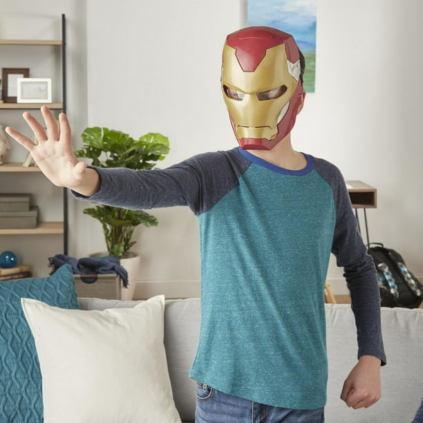 Iron Man Casque Électronique Iron Man Casque Complet Tête Led Iron