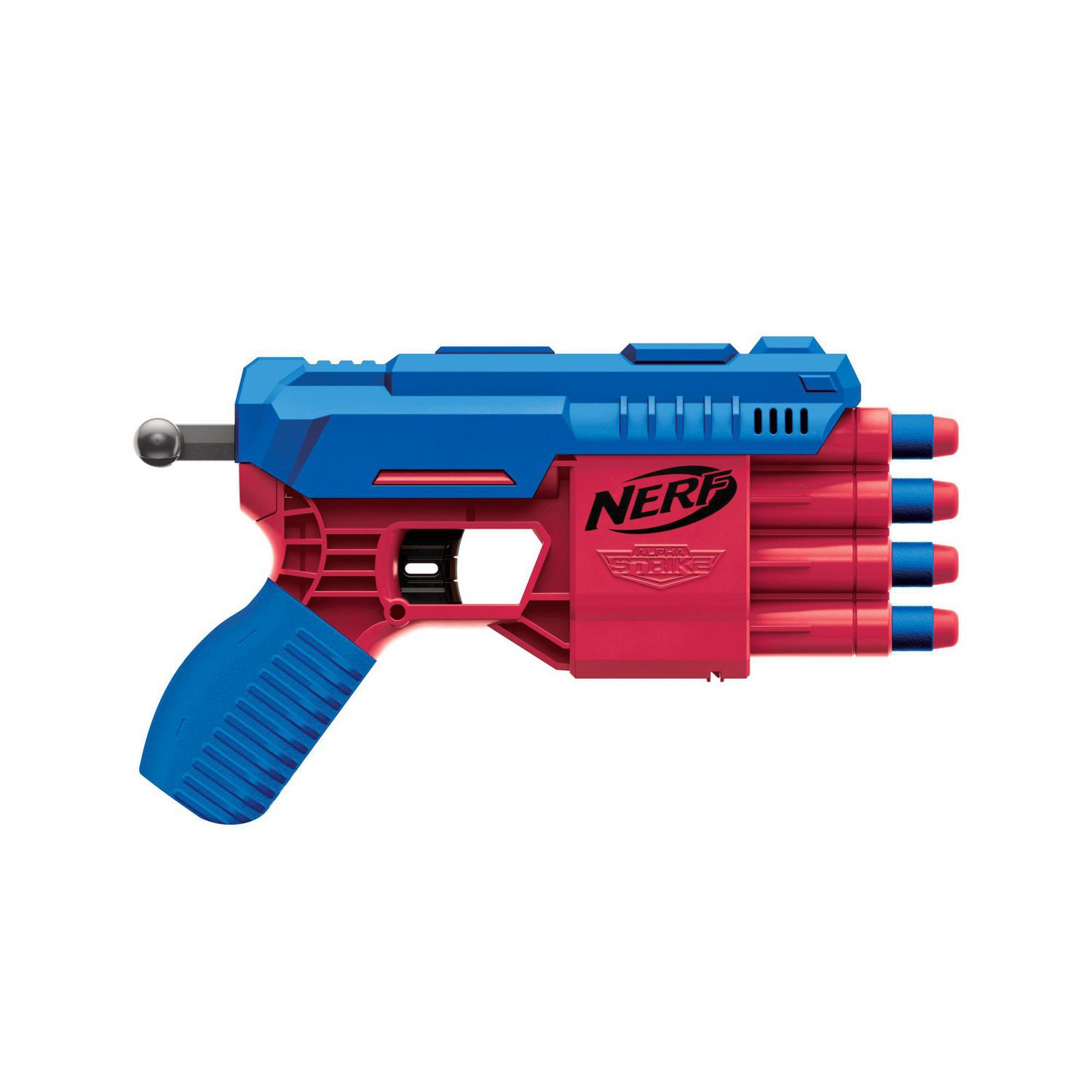 Nerf Alpha Strike Claw QS-4 Blaster and 4 Official Nerf Elite Foam