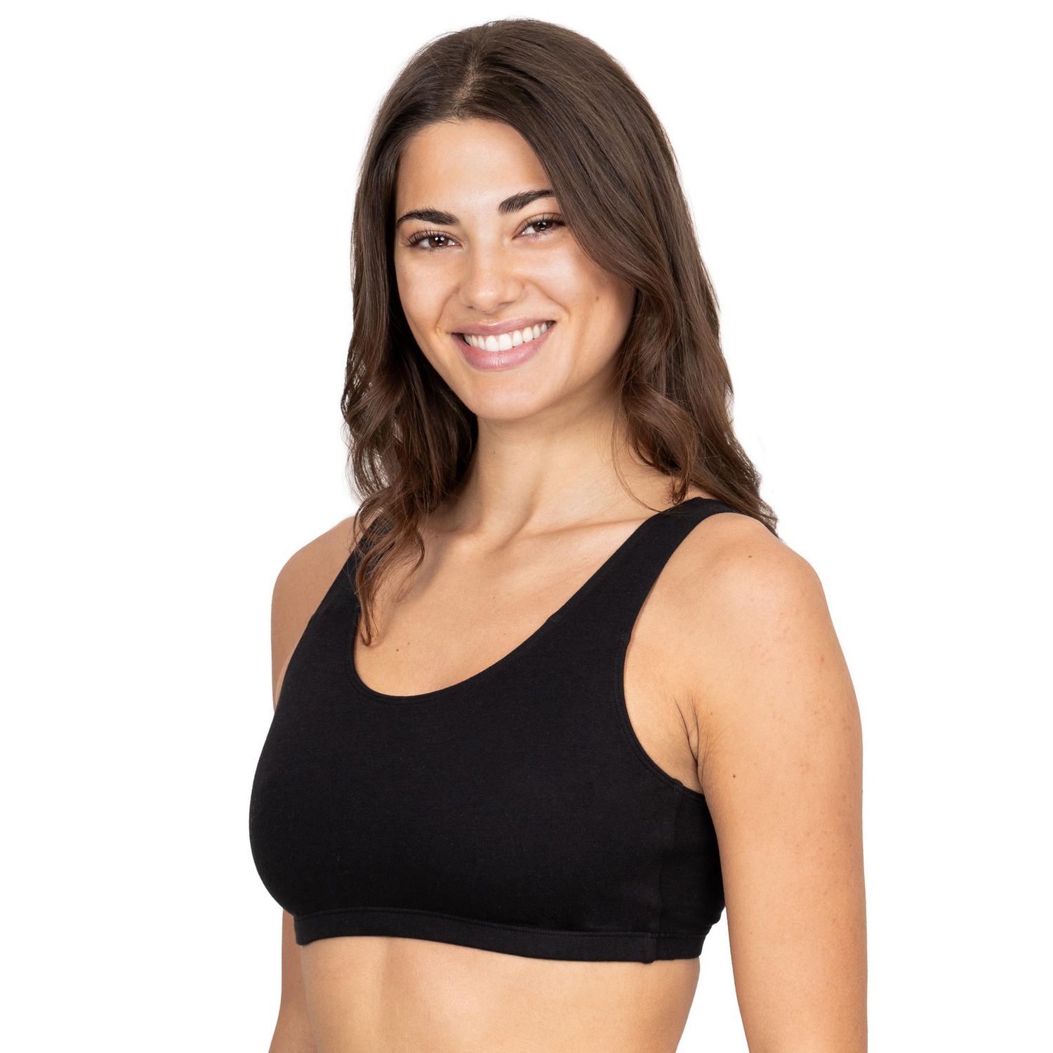 Soutien-gorge de sport en coton, style débardeur, Fruit of the Loom pour femmes