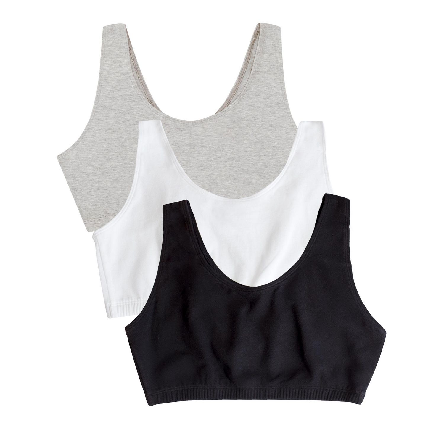 Soutien-gorge de sport en coton, style débardeur, Fruit of the Loom pour femmes