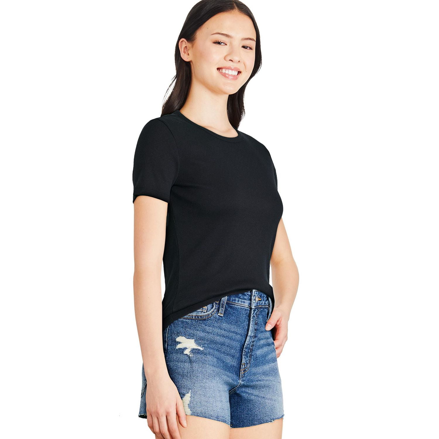 George Women's Short Sleeve Rib Tee