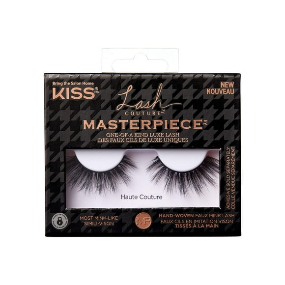 KISS Lash Couture Masterpiece - Haute Couture - 1 Pair, Genuine mink lashes.