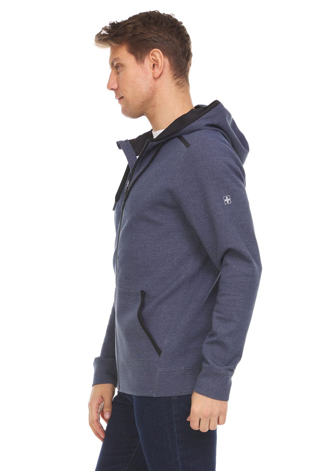 Swiss Tech Men's Full Zip Mega Fleece Hoodie