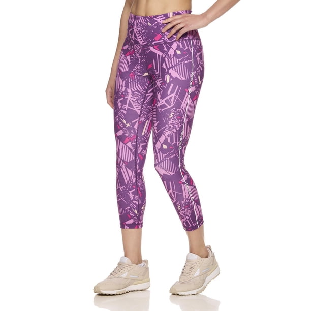 Jockey Women's Printed Capri Leggings – Moisture-Wicking, 22-Inch Inseam, Hidden Key Pocket