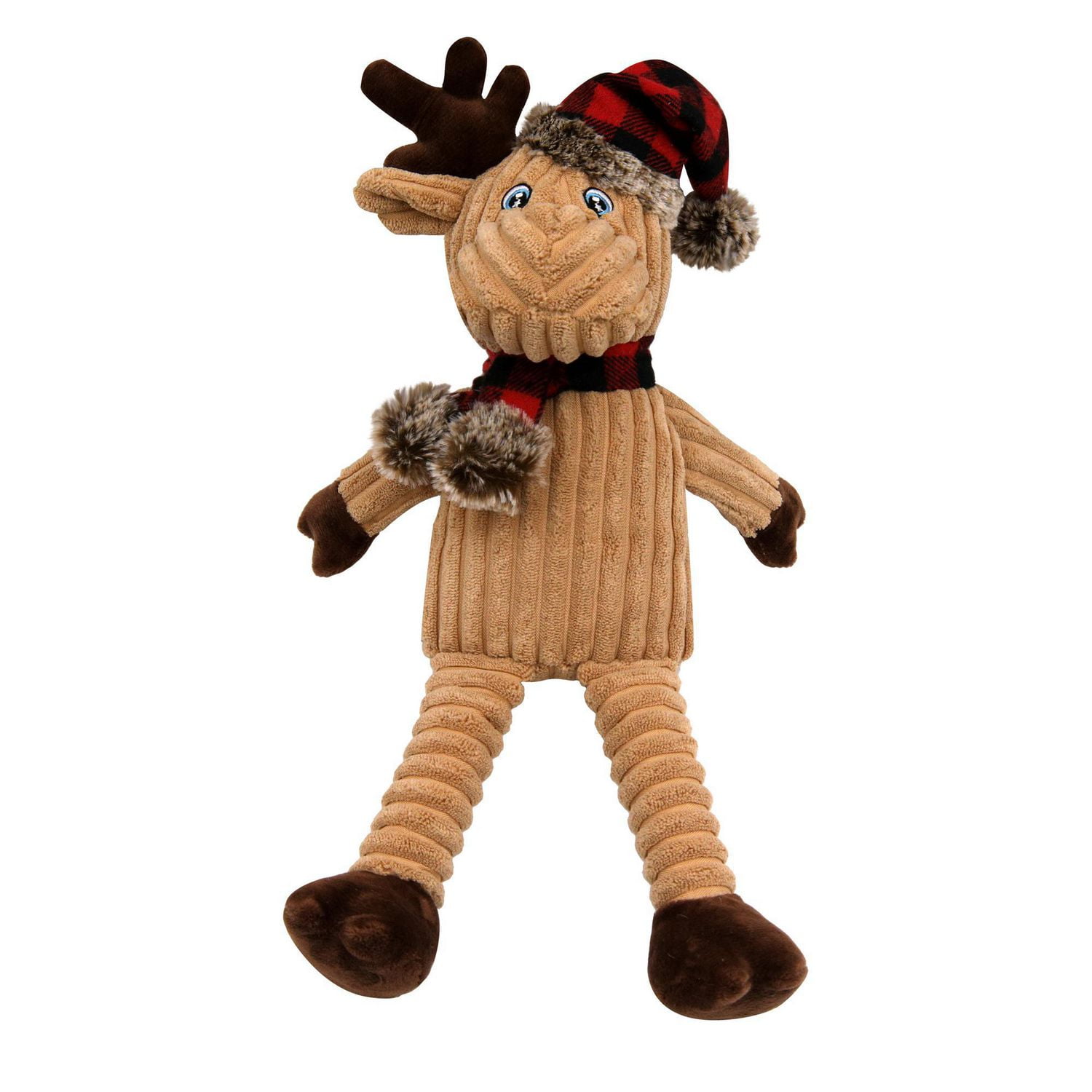 Holiday Dog Squeaky Stuffed Dog Toy - Reindeer | Walmart Canada