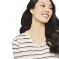 thumbnail image 4 of George Women's Striped V-Neck Tee, 4 of 6