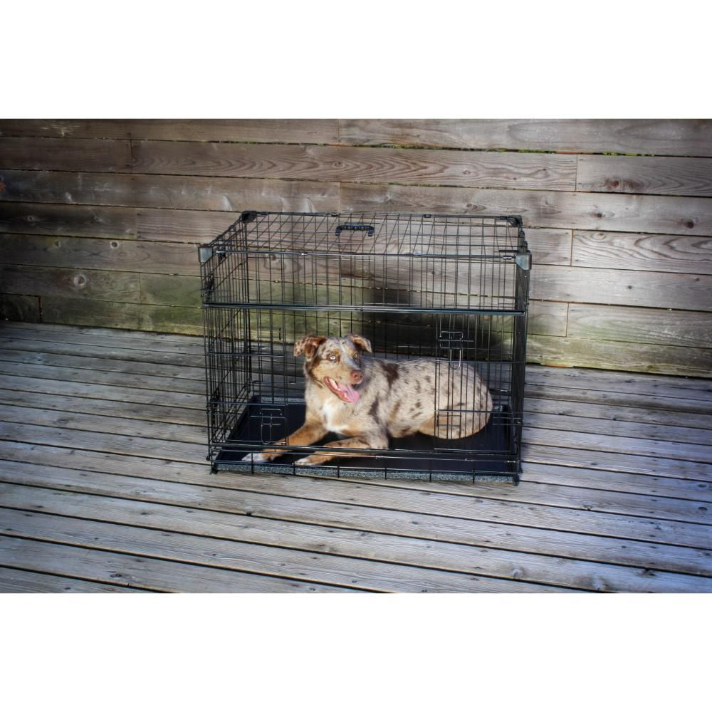 Lucky Dog Whisper Glide 36 Inch Sliding Double Door Dog Crate Walmart