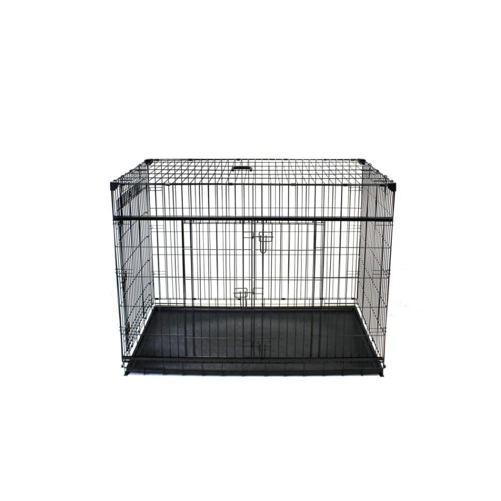 Lucky Dog Whisper Glide 48 Inch Sliding Double Door Dog Crate