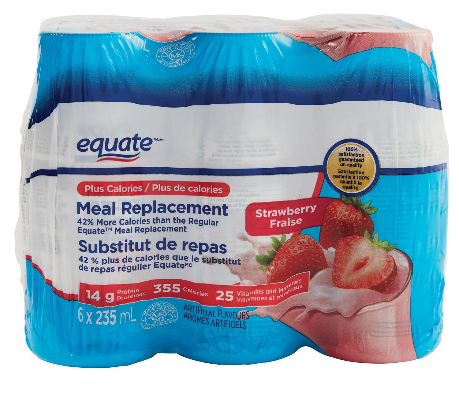 Equate Strawberry plus Calories Meal Replacement Walmart Canada