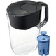 Grand pichet de filtration d’eau BritaMC d’une capacité de 10 tasses avec 1 filtre EliteMC de BritaMC, sans BPA, modèle Tahoe noir Pichet tahoe exempt de BPA – image 5 sur 7