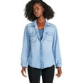 thumbnail image 1 of George Women's Denim Shirt, 1 of 6