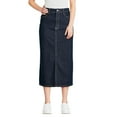 thumbnail image 1 of George Women's Midi Denim Skirt, 1 of 6