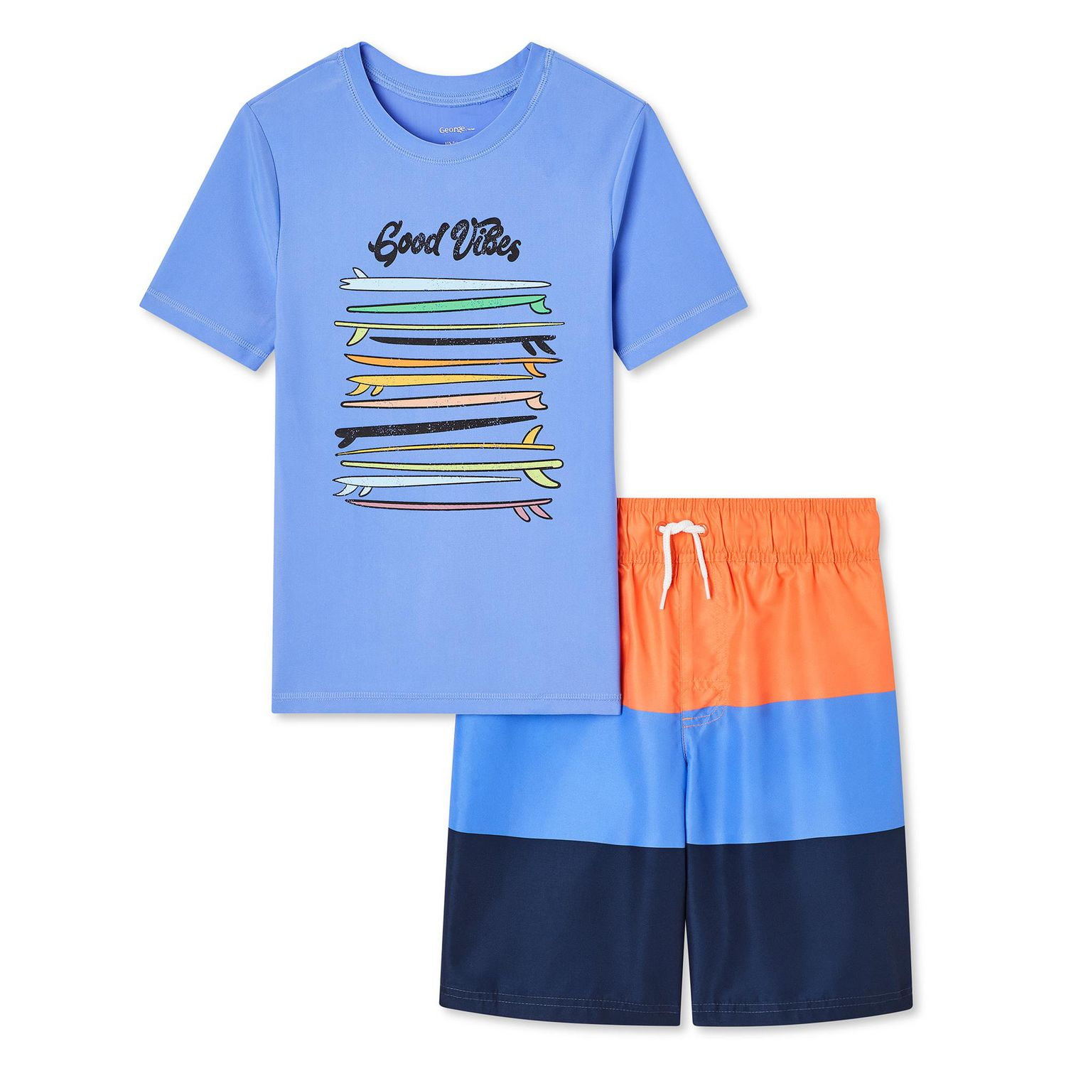 George Boys' Rash Guard 2-Piece Set