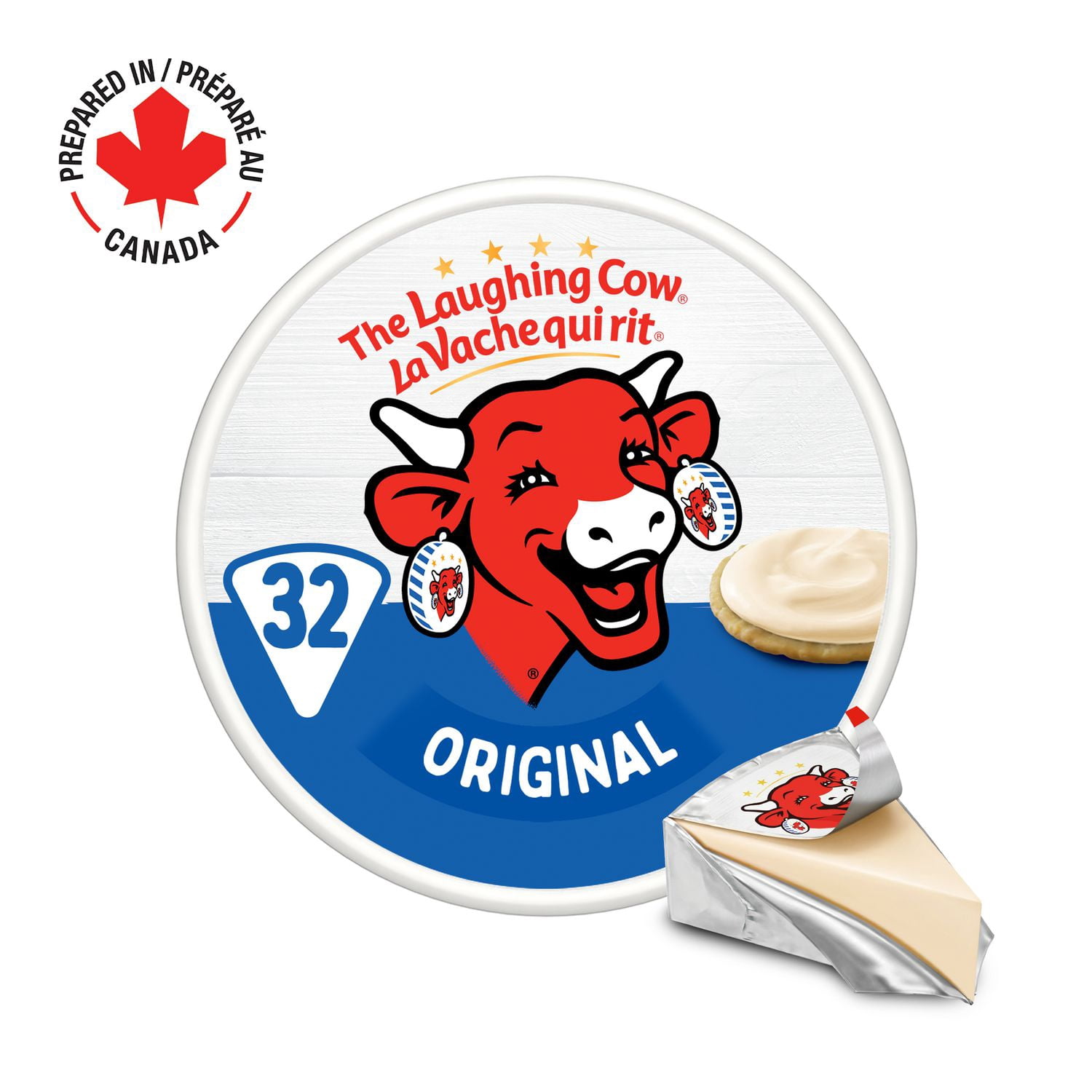 The Laughing Cow, Original, Spreadable Cheese 32P