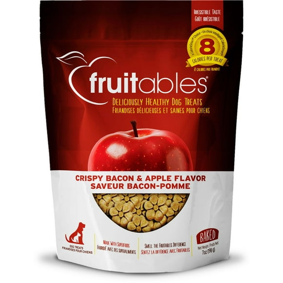Fruitables Crispy Bacon & Apple Baked Dog Treats, 199 g