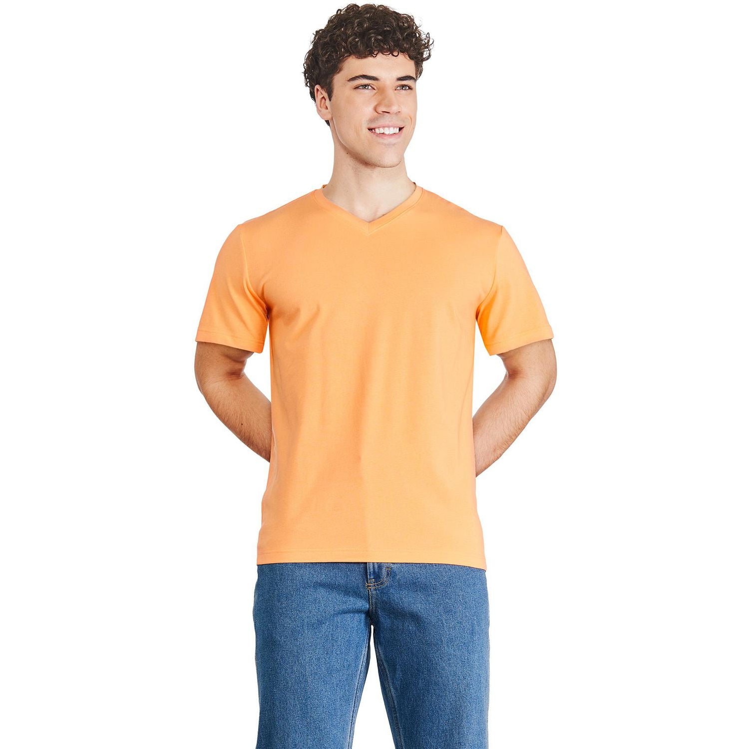 George Men's Stretch V-Neckline Tee - Walmart.ca