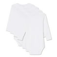 thumbnail image 2 of George Infants' Unisex Long Sleeve Bodysuits 4-Pack, 2 of 2