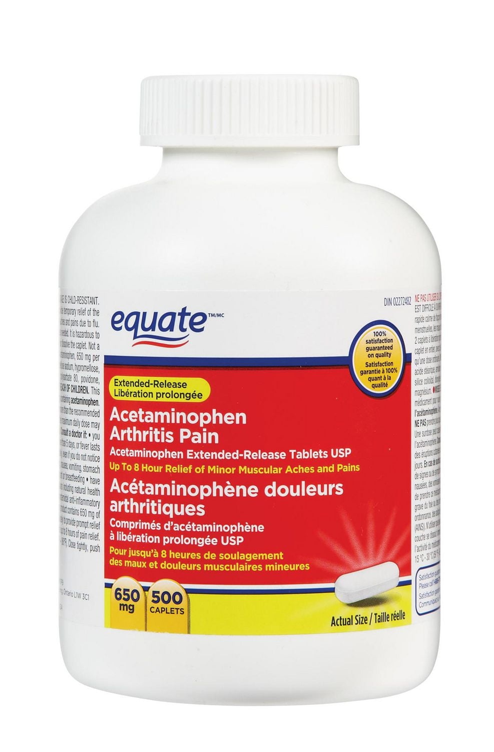 Equate Acetaminophen Arthritis Extended Release Tablets Walmart Canada
