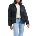 thumbnail image 2 of Sam & Libby Women's Short Puffer Jacket with Tweed Panels, 2 of 8