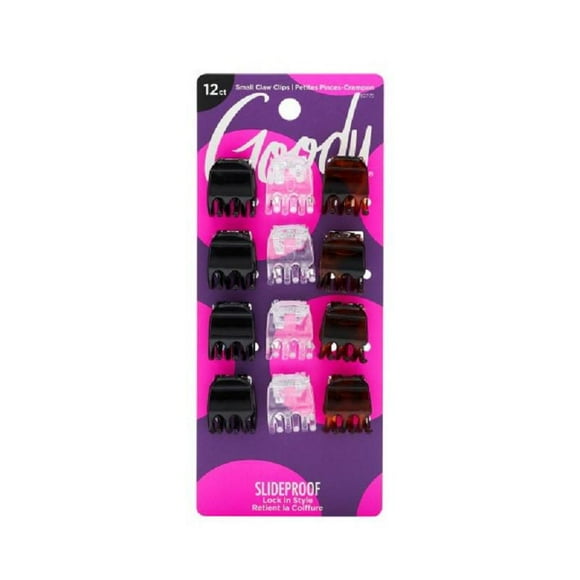 Goody Classics Mini Half Claw Clips 3 Pronged, Goody Mini Claw Clips