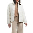 thumbnail image 2 of Sam & Libby Women's Short Puffer Jacket with Tweed Panels, 2 of 8