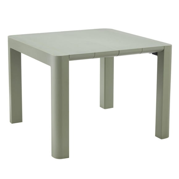 Patioflare Plus Collection Recycled Plastic 40IN Square Patio Table, Green